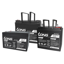 Rollstuhlbatterie 40Ah 12V Long LG40-12 | telebaterias.com