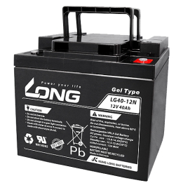Wheelchair battery 40Ah 12V Long LG40-12N | telebaterias.com