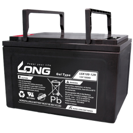 Wheelchair battery 100Ah 12V Long LGK100-12N | telebaterias.com