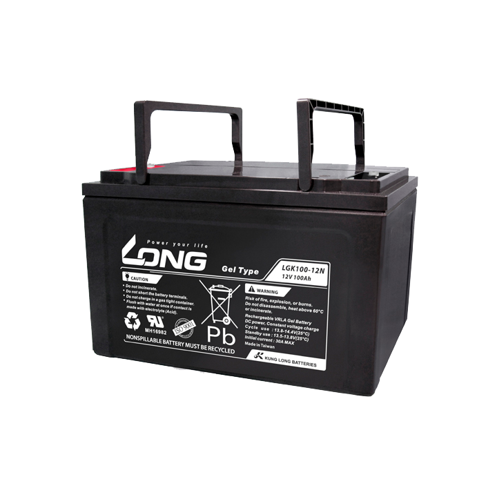 Batería para silla de ruedas 100Ah 12V Long LGK100-12N | telebaterias.com