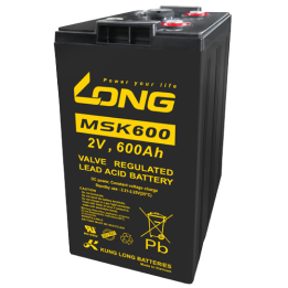 Batería 600Ah 2V Long MSK600 | telebaterias.com