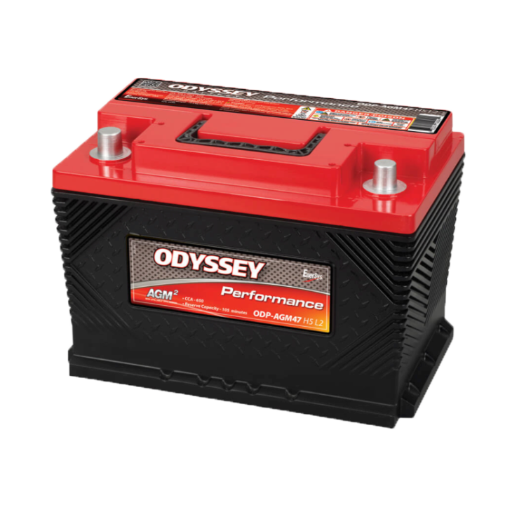 Bateria de carro 64Ah 650A (sae) Odyssey ODP-AGM47-H5-L2 | telebaterias.com