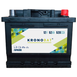 Batteria per auto 52Ah 12V 520A Kronobat MS-52.0 | telebaterias.com