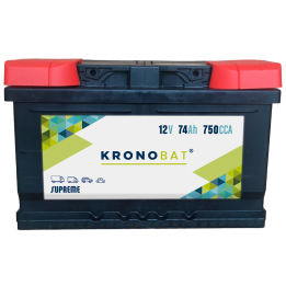 Bateria de carro 74Ah 12V 750A Kronobat MS-74.0 | telebaterias.com