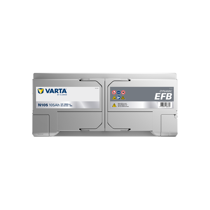 Batería Start-Stop 105Ah 12V 950A Varta N105 | telebaterias.com