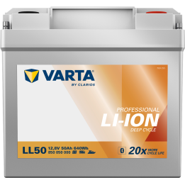 Marine battery 50Ah 12.80V Varta LL50 | telebaterias.com