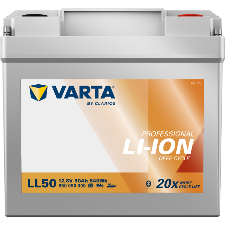 Marine battery 50Ah 12.80V Varta LL50 | telebaterias.com