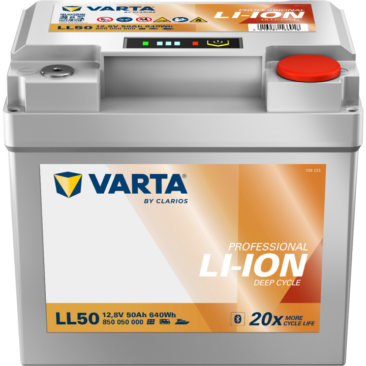 Batería de barco 50Ah 12.80V Varta LL50 | telebaterias.com