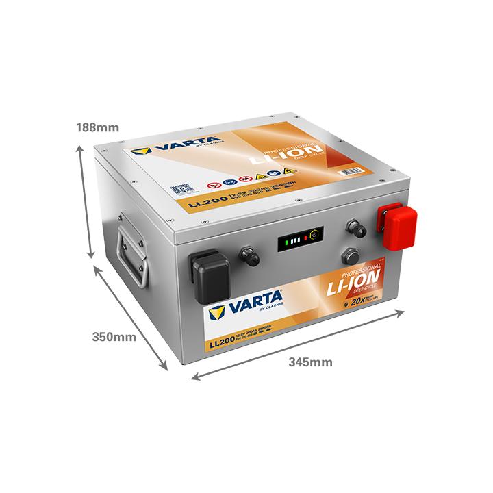 Bootsbatterie 200Ah 12.80V Varta LL200 | telebaterias.com