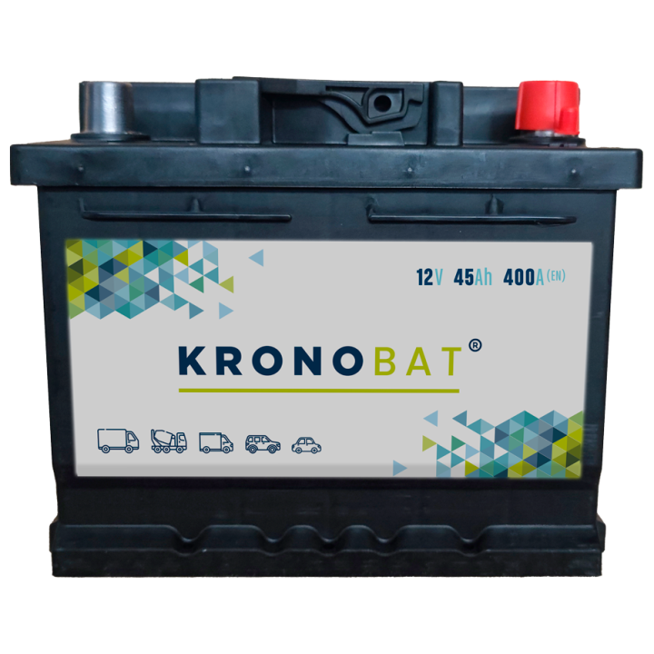 Batterie de voiture 45Ah 12V 400A Kronobat SD-45.0 | telebaterias.com
