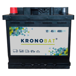 Batería de coche 45Ah 12V 400A Kronobat SD-45.1 | telebaterias.com