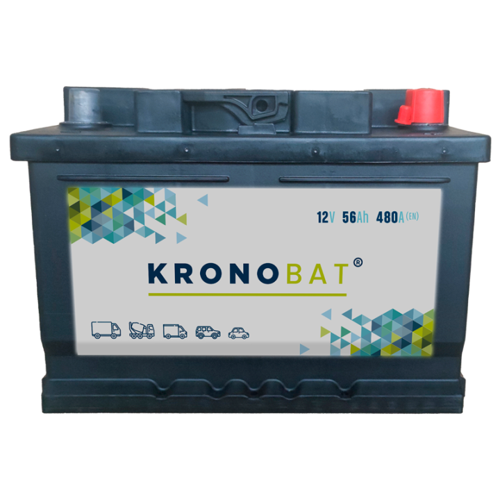 Autobatterie 56Ah 12V 480A Kronobat SD-56.0 | telebaterias.com