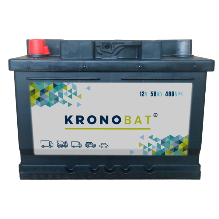 Bateria de carro 56Ah 12V 480A Kronobat SD-56.1 | telebaterias.com
