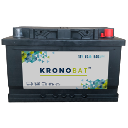 Batterie de voiture 70Ah 12V 640A Kronobat SD-70.0 | telebaterias.com