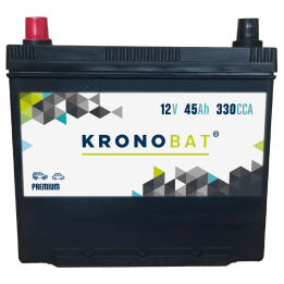 Bateria de carro 45Ah 12V 330A Kronobat PB-45.1F | telebaterias.com