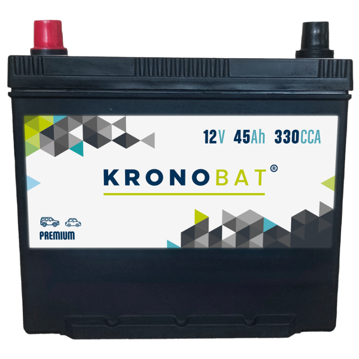 Autobatterie 45Ah 12V 330A Kronobat PB-45.1T | telebaterias.com