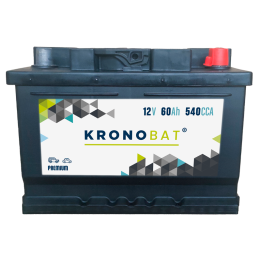 Bateria de carro 60Ah 12V 540A Kronobat PB-60.0 | telebaterias.com