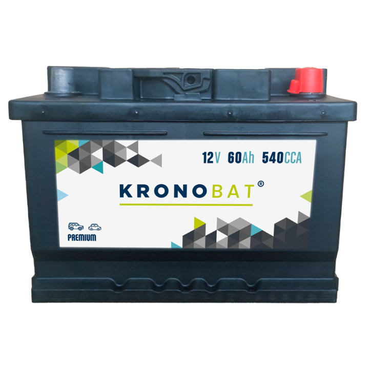 Bateria de carro 60Ah 12V 540A Kronobat PB-60.0 | telebaterias.com