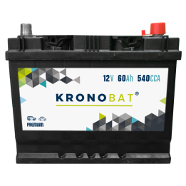 Batterie de voiture 60Ah 12V 540A Kronobat PB-60.0T | telebaterias.com