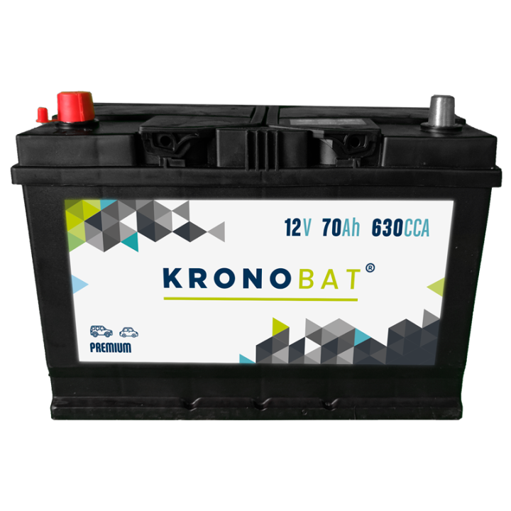 Car battery 70Ah 12V 630A Kronobat PB-70.1T | telebaterias.com