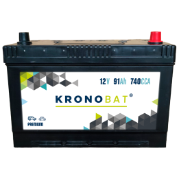 Batería de coche 91Ah 12V 740A Kronobat SD-91.0T | telebaterias.com