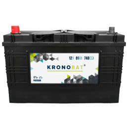Batteria per auto 91Ah 12V 740A Kronobat SD-91.1T | telebaterias.com