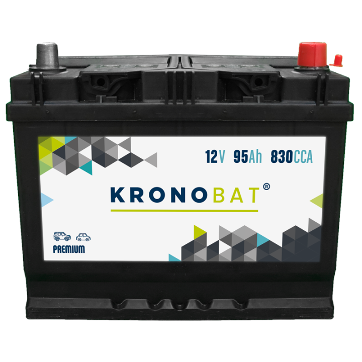 Batterie de voiture 95Ah 12V 830A Kronobat PB-95.0T | telebaterias.com