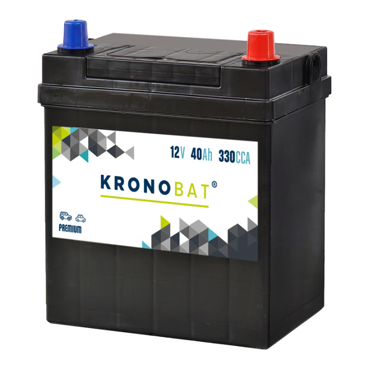 Bateria de carro 40Ah 12V 330A Kronobat PB-40.0F | telebaterias.com