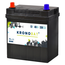 Bateria de carro 40Ah 12V 330A Kronobat PB-40.1F | telebaterias.com