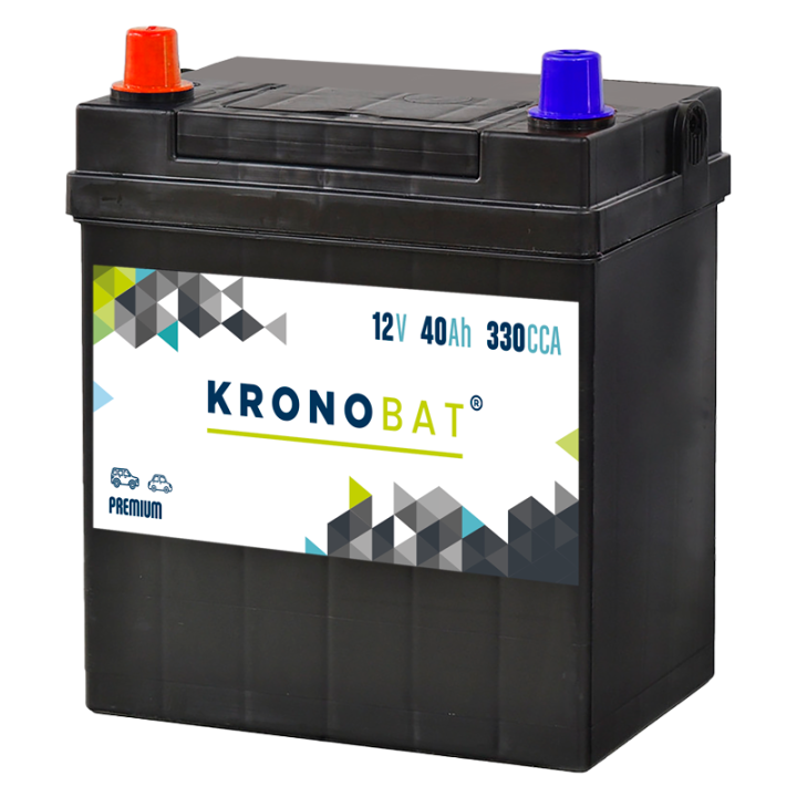 Batería de coche 40Ah 12V 330A Kronobat PB-40.1F | telebaterias.com