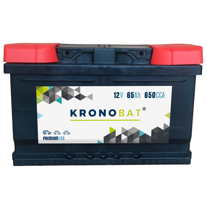 Batería Start-Stop 65Ah 12V 650A Kronobat PE-65-EFB | telebaterias.com