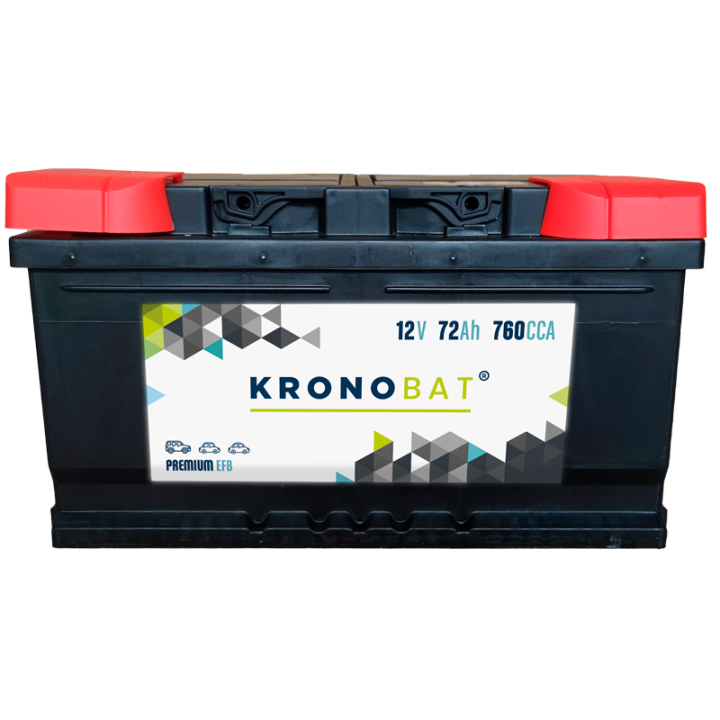 Batería Start-Stop 75Ah 12V 730A Kronobat PE-75-EFB | telebaterias.com
