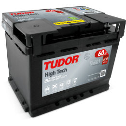 Car battery 60Ah 12V 600A Tudor TA601 | telebaterias.com