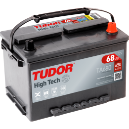 Car battery 68Ah 12V 650A Tudor TA680 | telebaterias.com