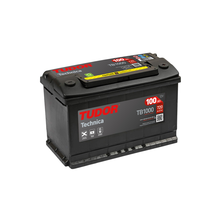 Batterie de voiture 100Ah 12V 720A Tudor TB1000 | telebaterias.com