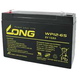 Batteria per UPS 12Ah 6V Long WP12-6S | telebaterias.com