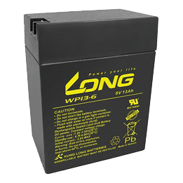 Batteria per UPS 13Ah 6V Long WP13-6 | telebaterias.com