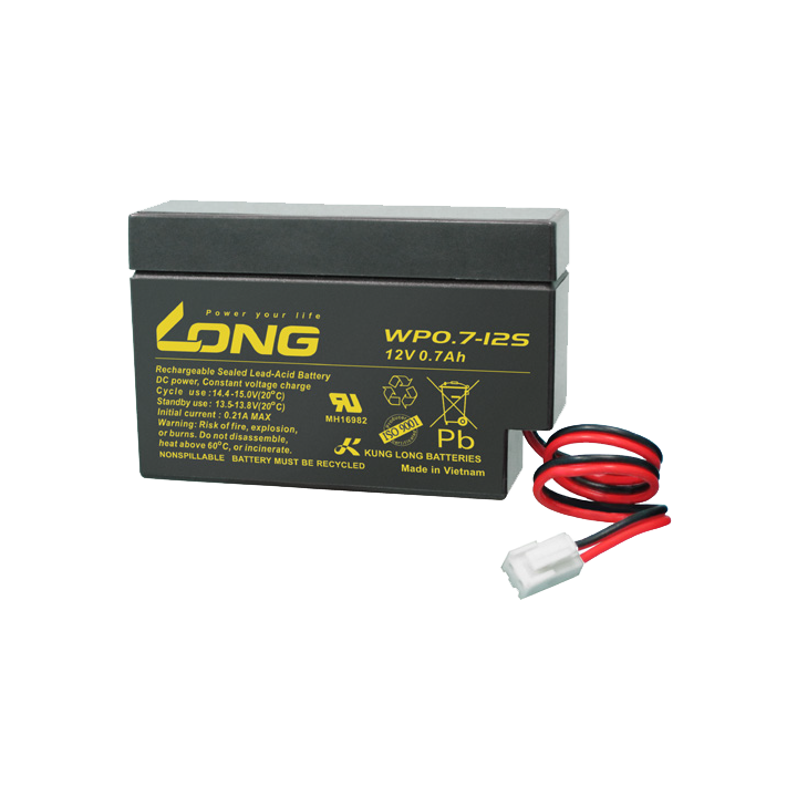 Batterie pour onduleur 0.70Ah 12V Long WP0.7-12S | telebaterias.com
