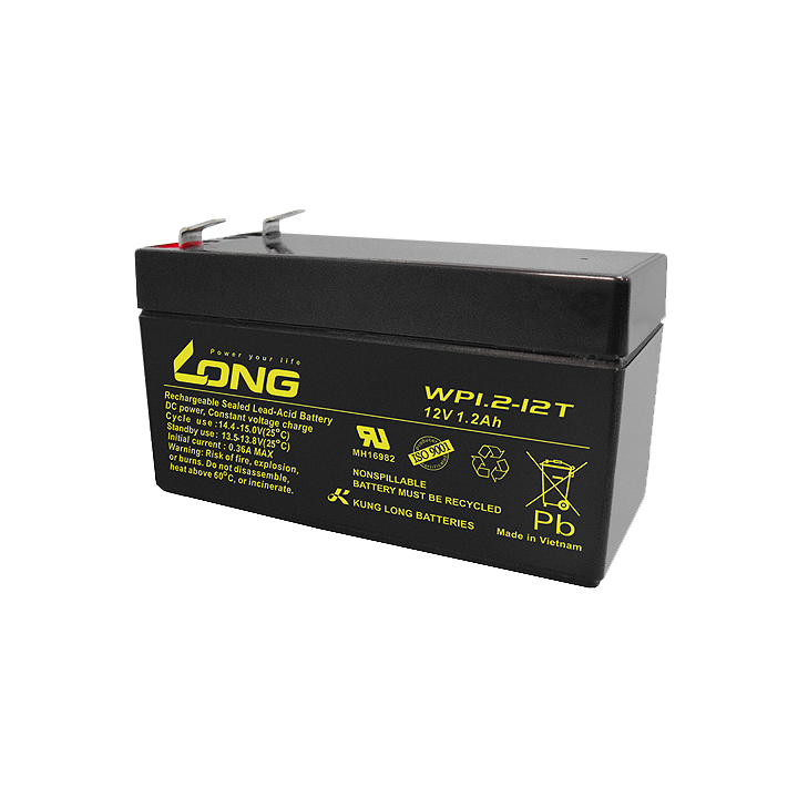 USV-Batterie 1.20Ah 12V Long WP1.2-12T | telebaterias.com