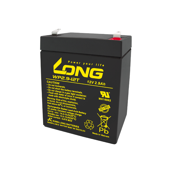 USV-Batterie 2.90Ah 12V Long WP2.9-12T | telebaterias.com