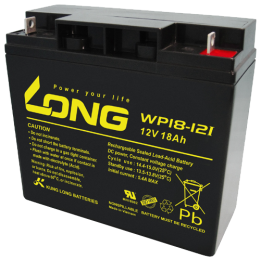 Wheelchair battery 18Ah 12V Long WP18-12I | telebaterias.com