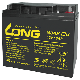 Batteria per carrozzina 18Ah 12V Long WP18-12U | telebaterias.com