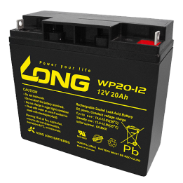 Rollstuhlbatterie 20Ah 12V Long WP20-12 | telebaterias.com
