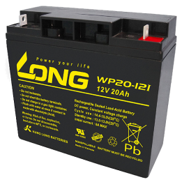 Rollstuhlbatterie 20Ah 12V Long WP20-12I | telebaterias.com