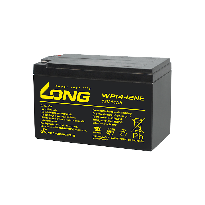 Bateria para cadeira de rodas 14Ah 12V Long WP14-12NE | telebaterias.com