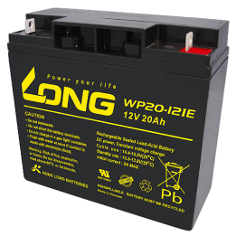 Batteria per carrozzina 20Ah 12V Long WP20-12IE | telebaterias.com