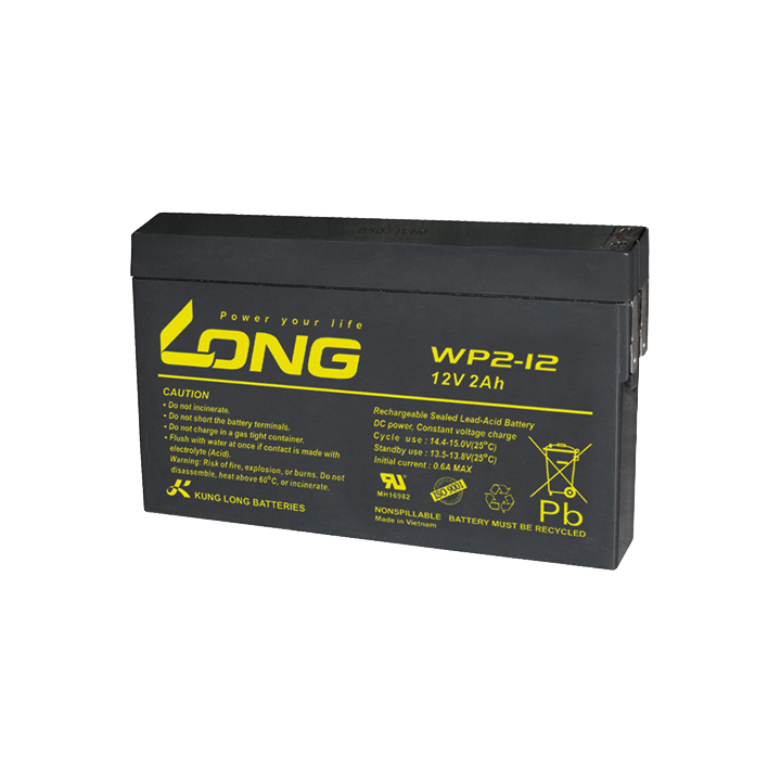 Batería para SAI 2Ah 12V Long WP2-12 | telebaterias.com