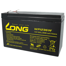 USV-Batterie 9Ah 12V Long WP1236W | telebaterias.com