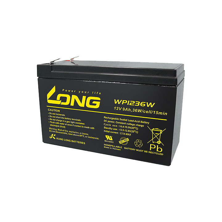Batteria per UPS 9Ah 12V Long WP1236W | telebaterias.com