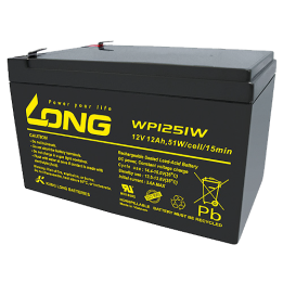 UPS battery 12Ah 12V Long WP1251W | telebaterias.com